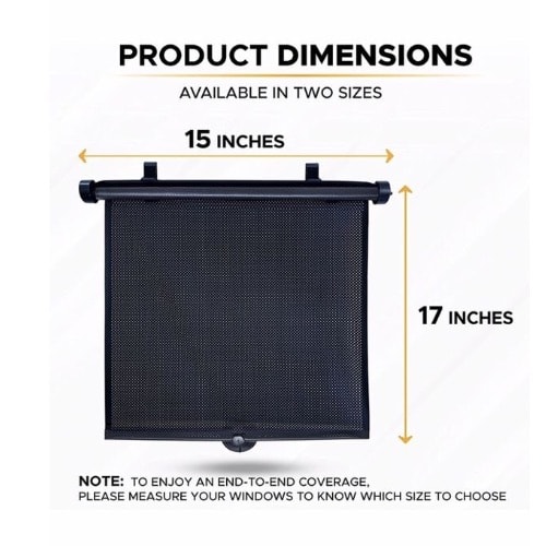2 Pieces Sun Blind Automatic Retractable Sunshade For All Cars