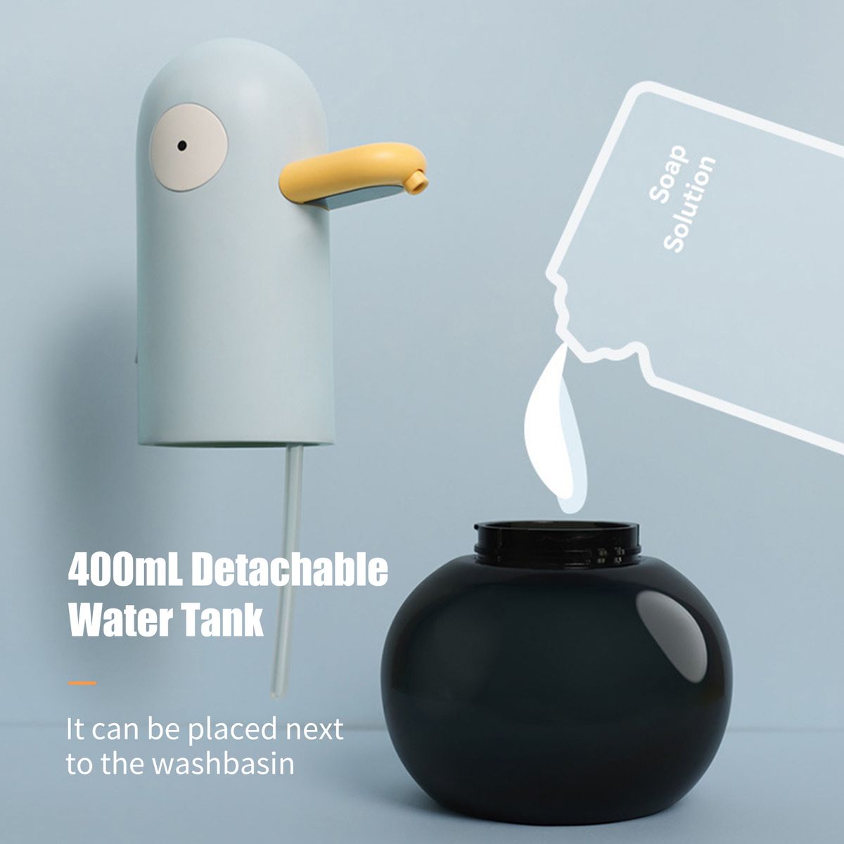 400mL Duck Shaped Automatic Foam Soap Dispenser Touchless