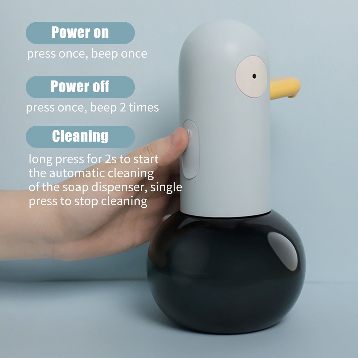 400mL Duck Shaped Automatic Foam Soap Dispenser Touchless