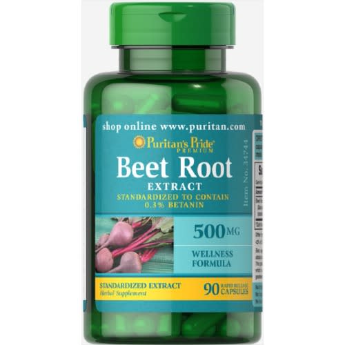 Beet Root Extract 500mg - 90 Capsules