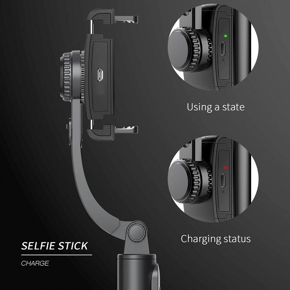 Handheld Gimbal Stabilizer With Bluetooth shutter Tripod For Smartphone Action camera Video Record Vlog Live