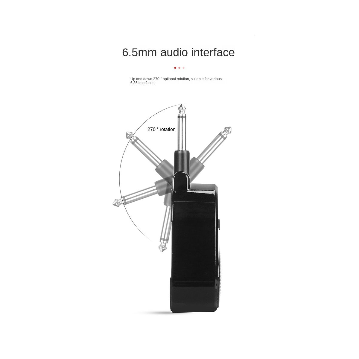 Mini Amplifier 5W Guitar AMP 6.35mm Plug Rotated 270 Degrees USB Rechargeable for Electric Guitar Bass Accessories
