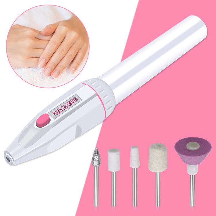 Electric Nail Drill Kit Manicure 5 Drill Grinding Burnishing