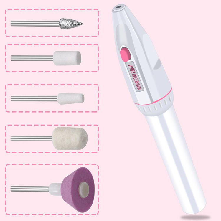 Electric Nail Drill Kit Manicure 5 Drill Grinding Burnishing