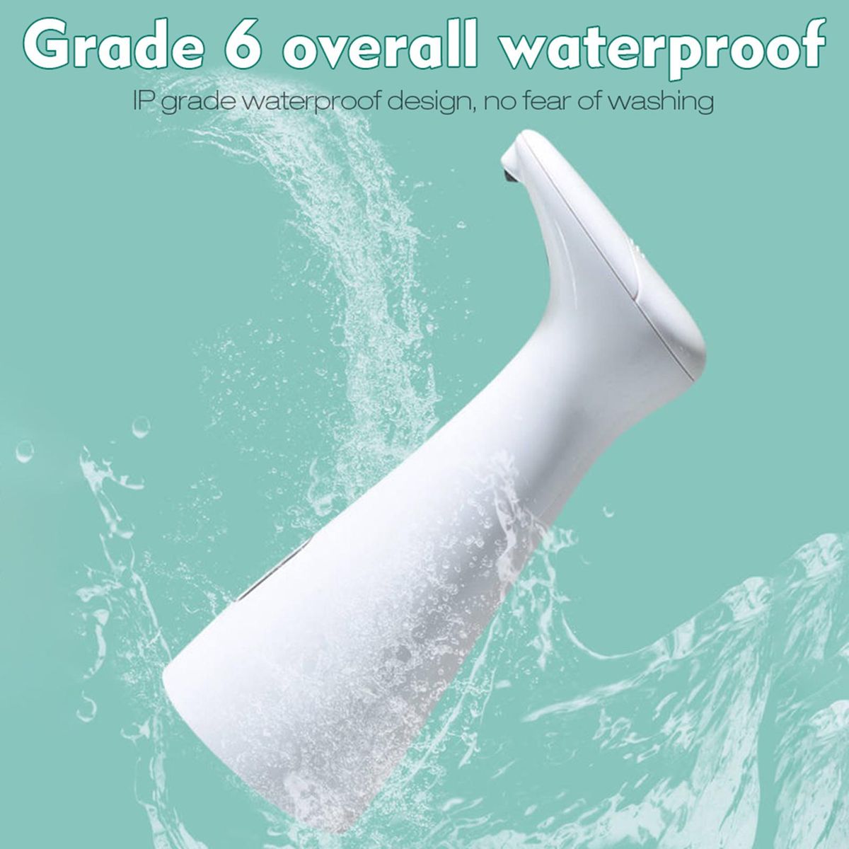 200ml Automatic Foam Soap Dispenser Infrared Motion Sensor liquid Soap Dispenser Hand Cleanser Washroom for Kitchen Bathroom Restroom Hotel