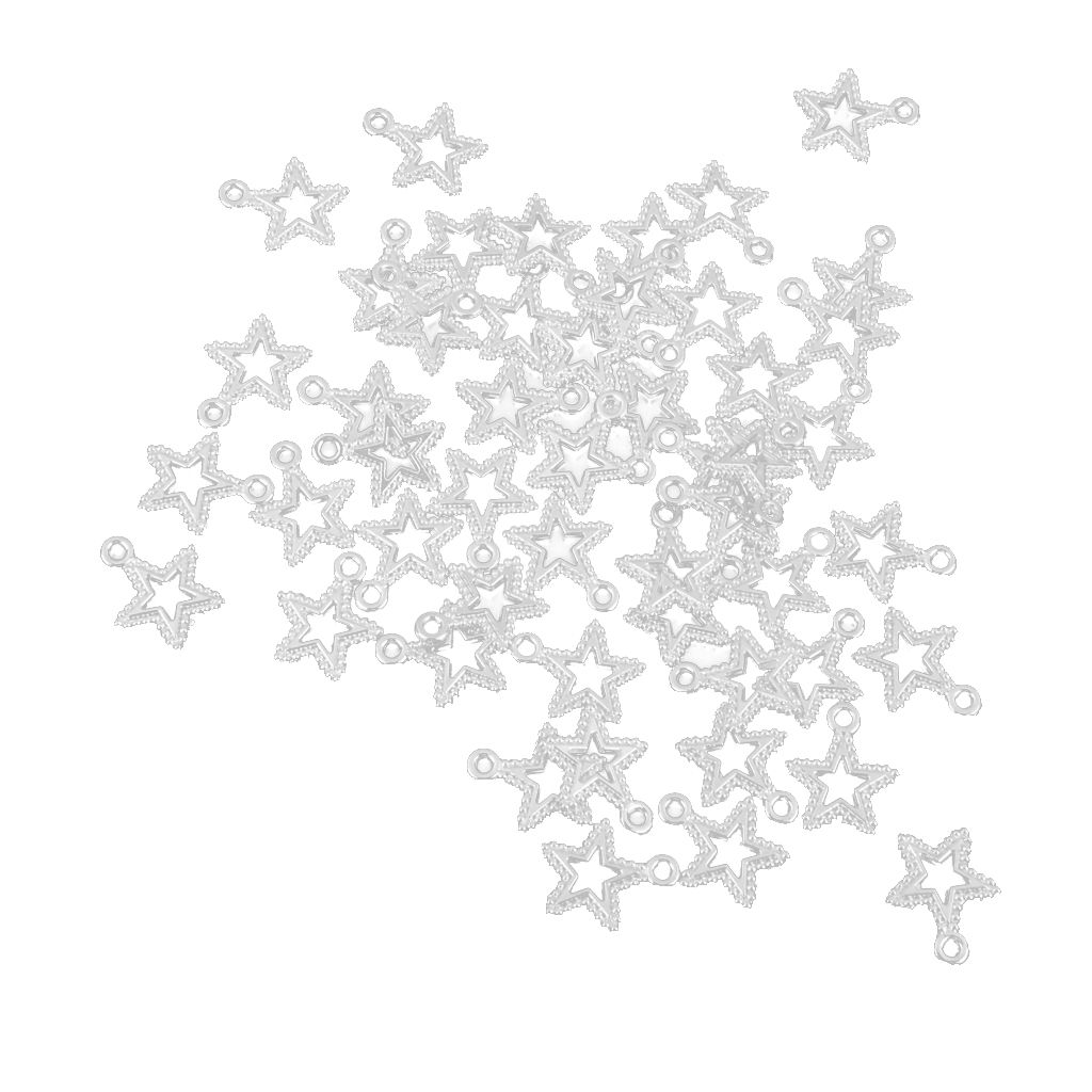 50 Fairy Star Wish Charms Tibetan Antique Silver Jewellery  Crafts