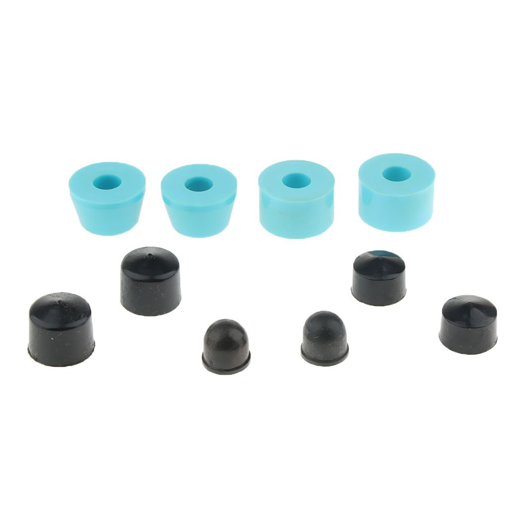 10pcs Skateboard Bushings And Cups For Longbords Blue 90A