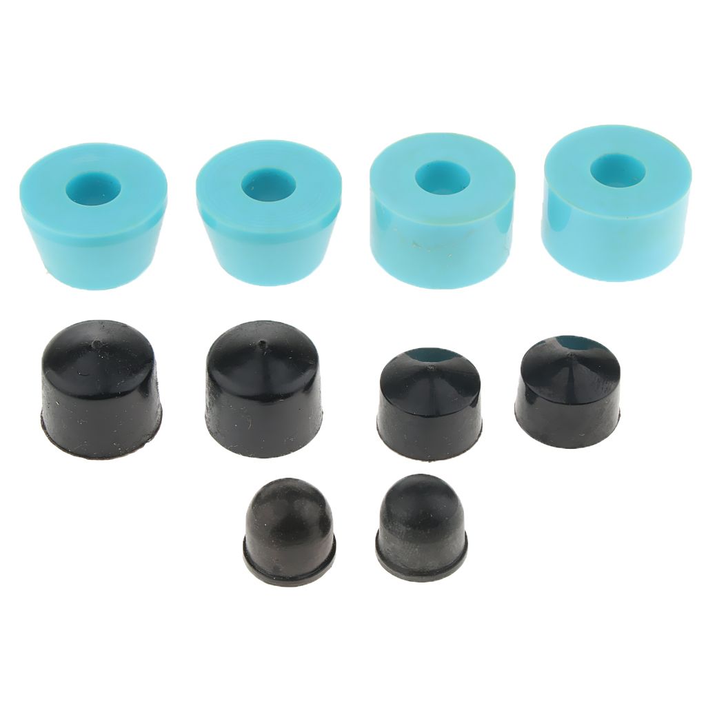 10pcs Skateboard Bushings And Cups For Longbords Blue 90A
