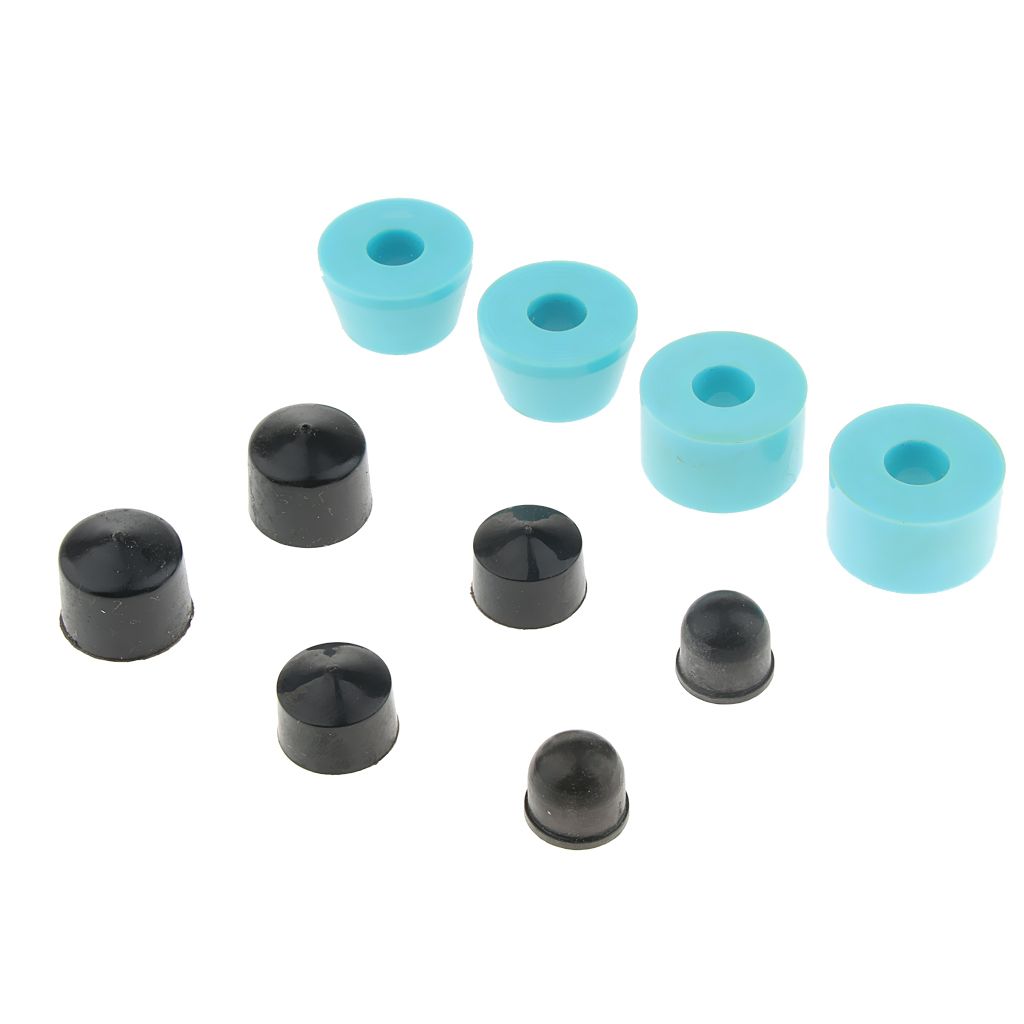 10pcs Skateboard Bushings And Cups For Longbords Blue 90A