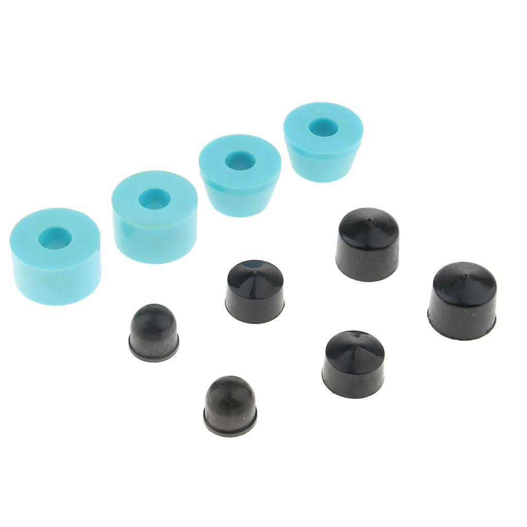 10pcs Skateboard Bushings And Cups For Longbords Blue 90A