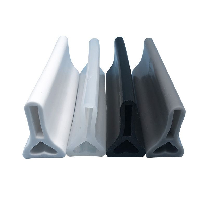 Silicone Bathroom Water Stopper Blocker Shower Dam Non-slip Dry And Wet Separation Flood Barrier Door Bottom Sealing Strip