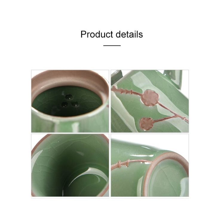 7 PCS Ceramic Kungfu Teaware Teapot Teacup Set