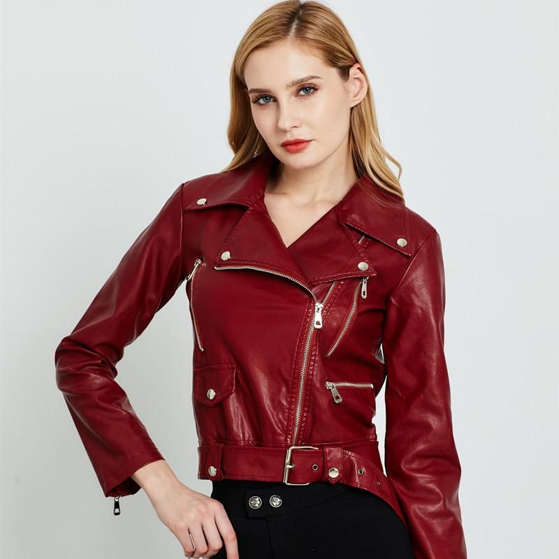 Oversized jacket Women's leather jacket Short jacket Women's new trend