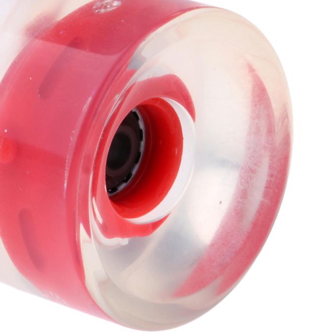 4pcs 70mm Light-Up Longboard Skateboard Wheels Magnetic Core Red