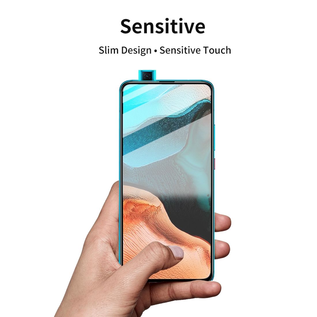 For Xiaomi Redmi K30/K30 Pro 2 PCS ENKAY Hat-Prince Full Glue 0.26mm 9H 2.5D Tempered Glass Full Coverage Film