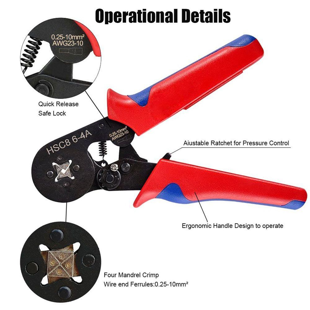 Insulated Uninsulated Wire End Ferrules With Crimper Set