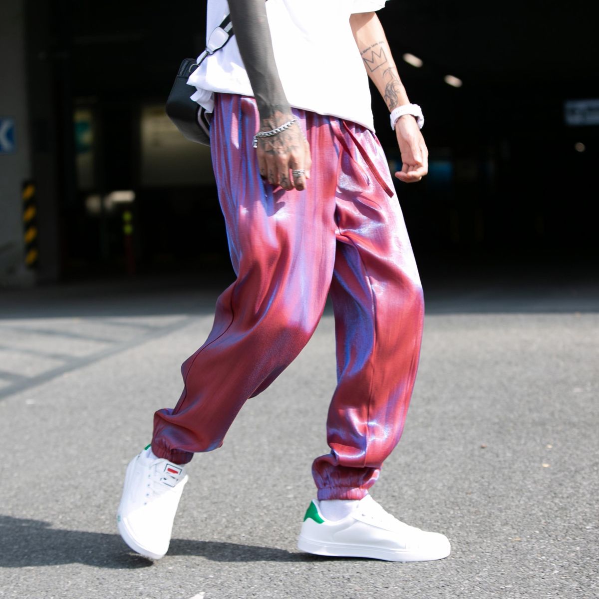 Pants Care Bombaching Hip Hip Hip Casual Elastic Waist