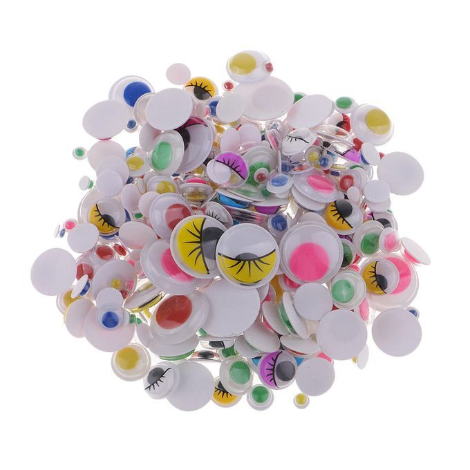 300x Colorful Creative Wiggly Wiggle Doll Craft Googly Eyes  On