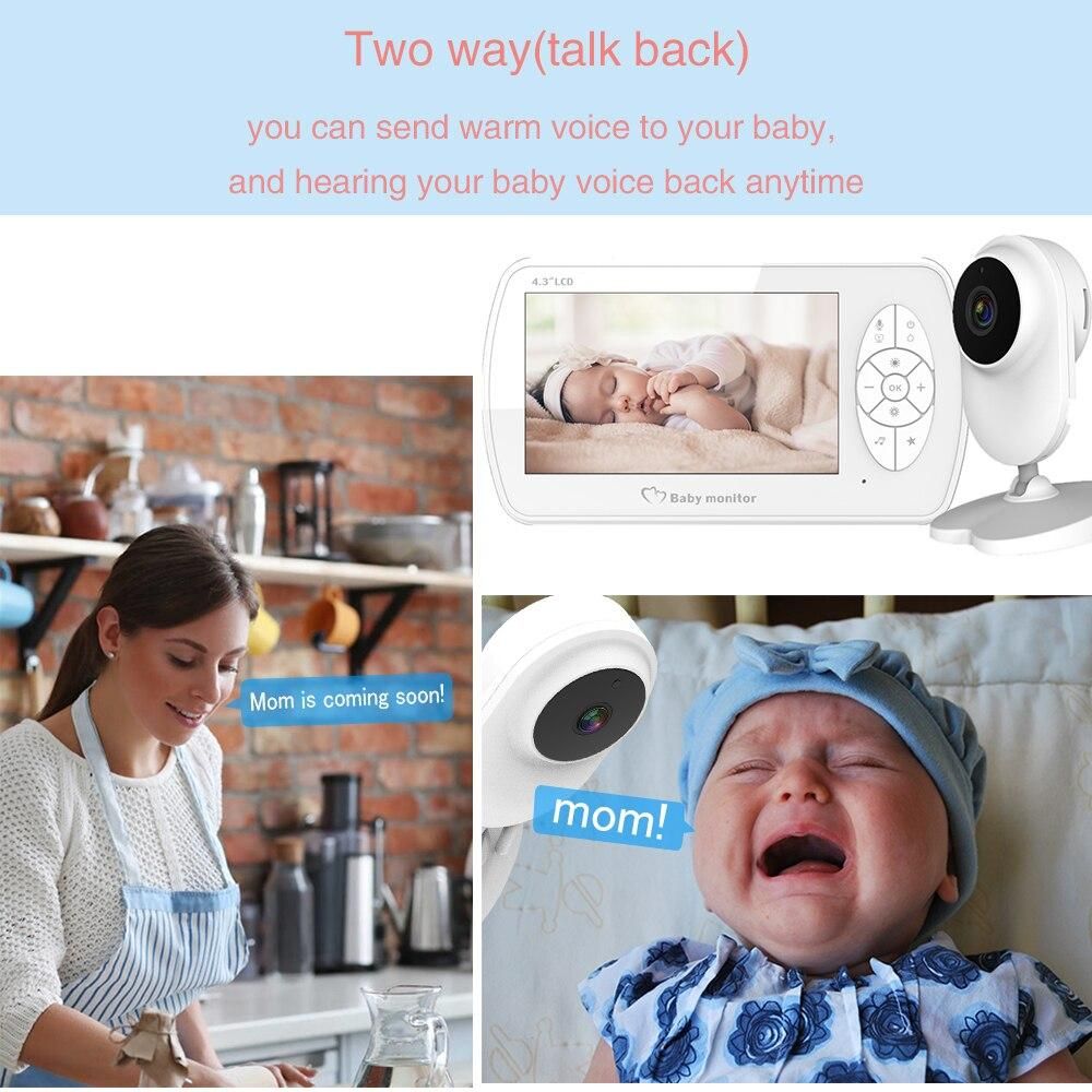 4.3 Inch Video Surveillance Camera1080P Electronic Baby Monitor with Surveillance Camera Baby Nanny Camera Mini Babyphone Cameras
