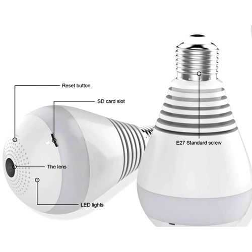 1080P Bulb IP Camera CCTV 360 Degree WiFi Wireless Camera