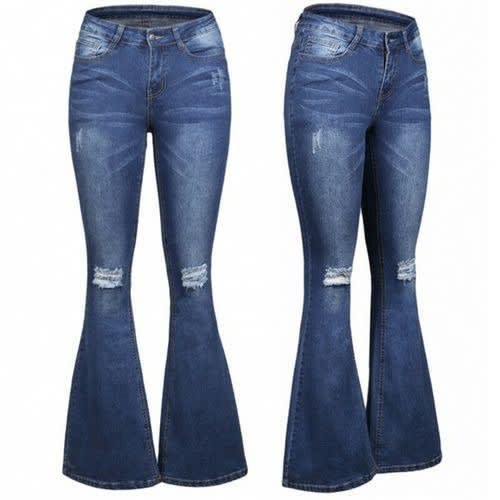 Flare Casual Women Jeans
