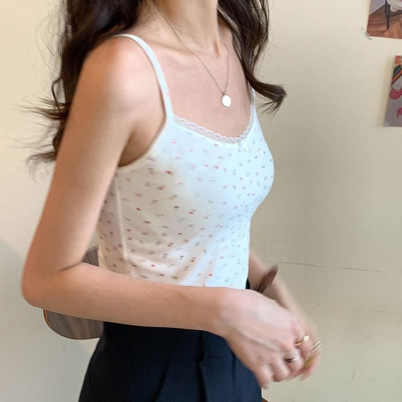 Korean-style Camisole for Women Sexy Sleeveless Top for Women Short Tops and Sleeveless Sleeveless For Spring And Summer 8 Colors (X1361)