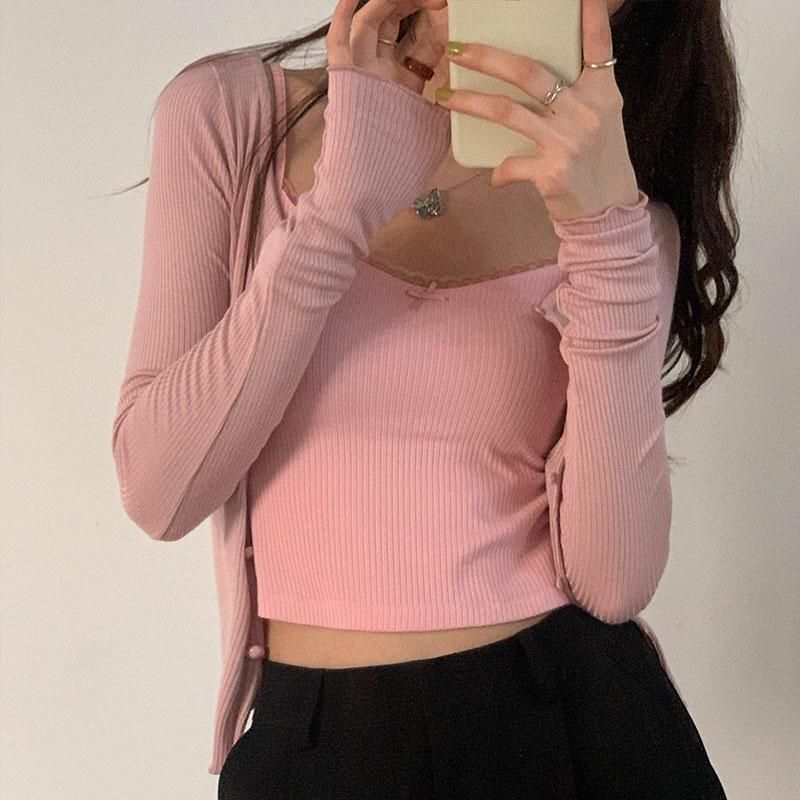 Korean-style Camisole for Women Sexy Sleeveless Top for Women Short Tops and Sleeveless Sleeveless For Spring And Summer 8 Colors (X1361)