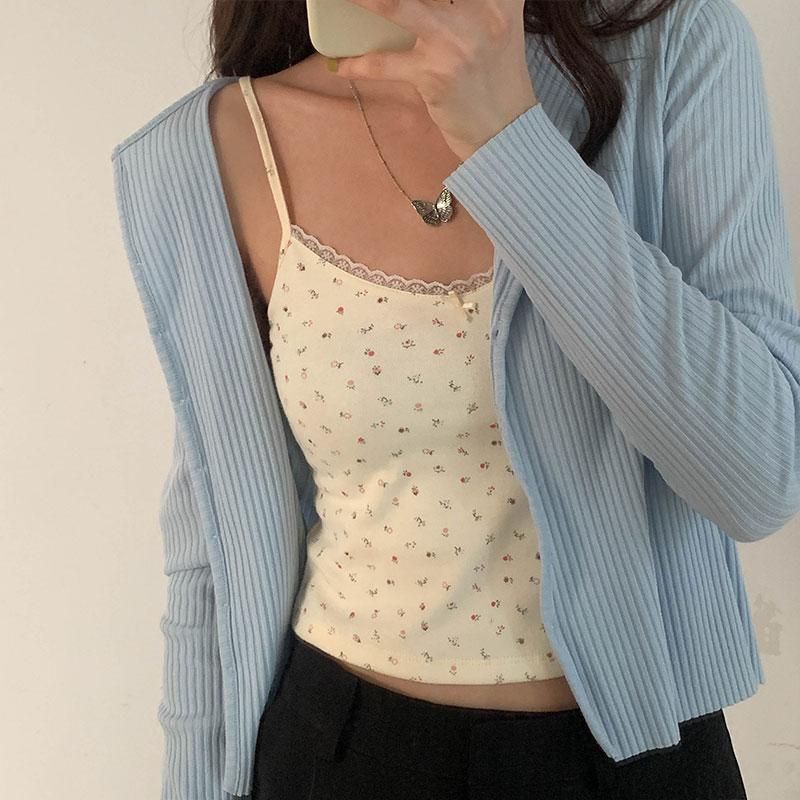 Korean-style Camisole for Women Sexy Sleeveless Top for Women Short Tops and Sleeveless Sleeveless For Spring And Summer 8 Colors (X1361)