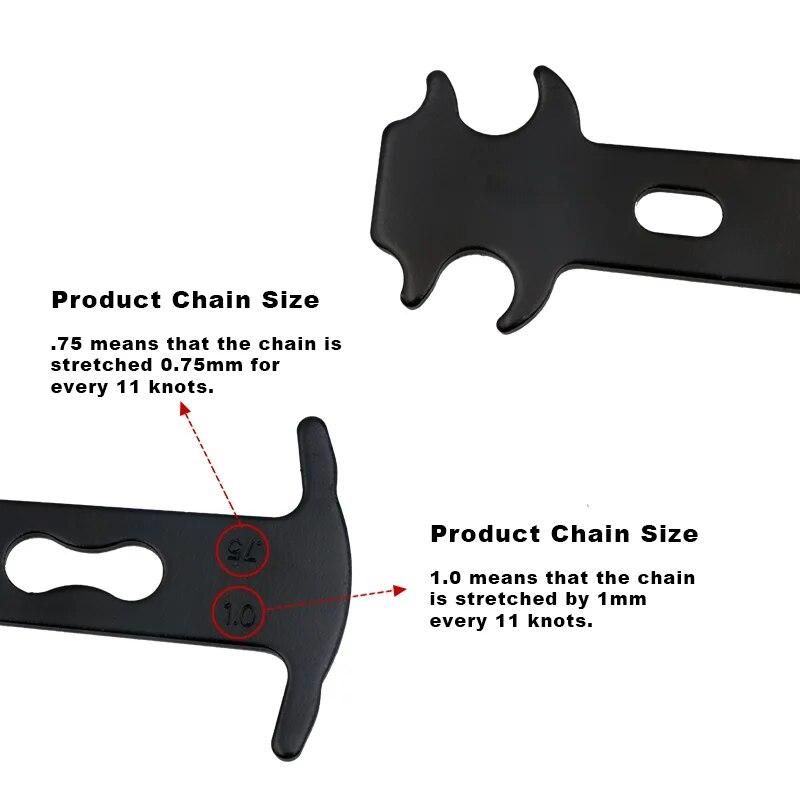 Bicycle Chain Wear Indicator Chain Gauge Checker Cycling Chain Checker Portable Steel Bike Repair Tool MTB Road Bike Accessories