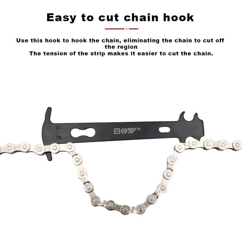 Bicycle Chain Wear Indicator Chain Gauge Checker Cycling Chain Checker Portable Steel Bike Repair Tool MTB Road Bike Accessories