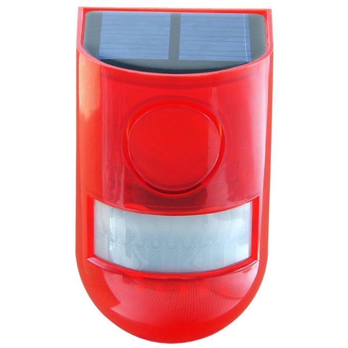 6pcs Solar Alarm  Flashing Strobe Light Motion Sensor For Home