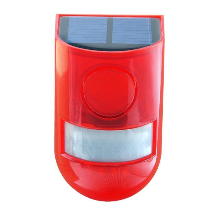6pcs Solar Alarm  Flashing Strobe Light Motion Sensor For Home