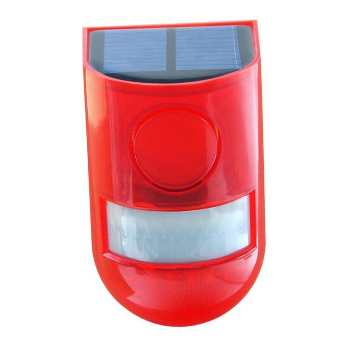 6pcs Solar Alarm  Flashing Strobe Light Motion Sensor For Home