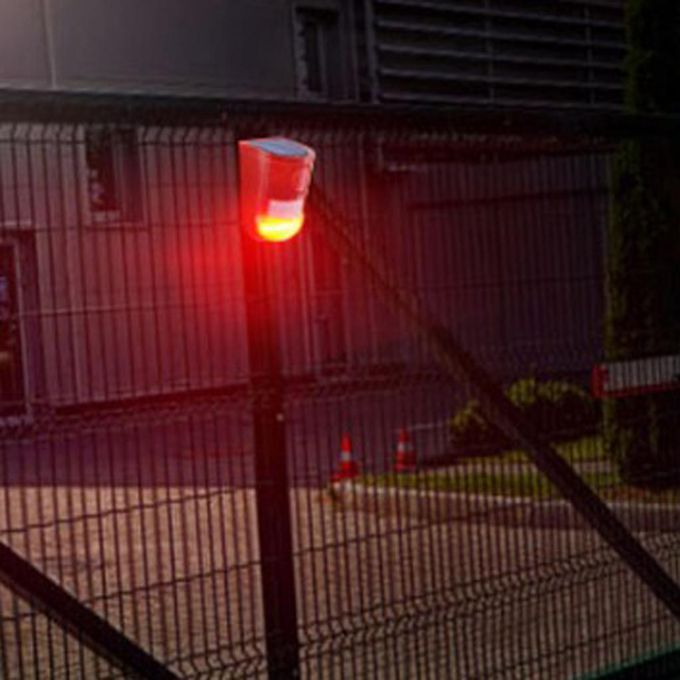 6pcs Solar Alarm  Flashing Strobe Light Motion Sensor For Home