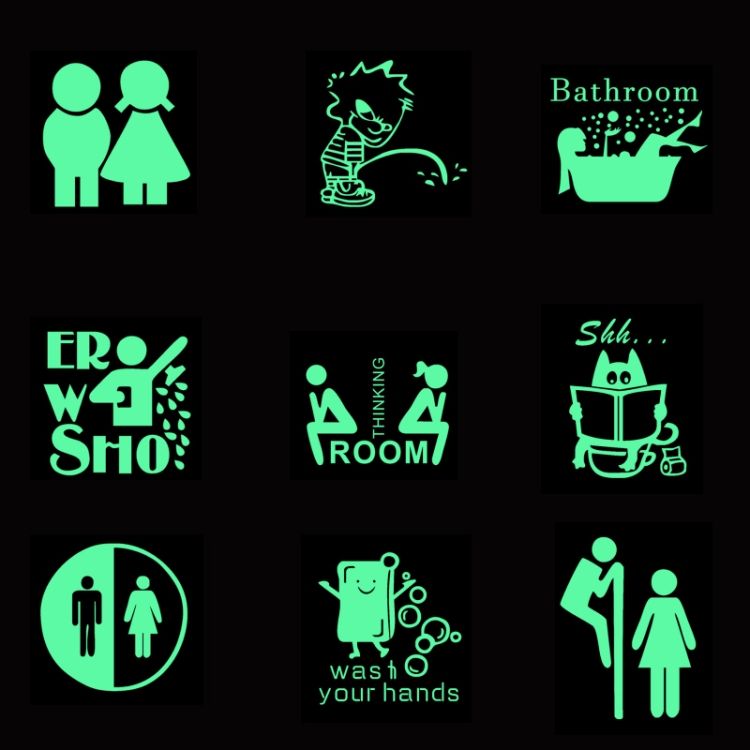 3 PCS Self-adhesive Luminous Sticker，Model： YG-1-025