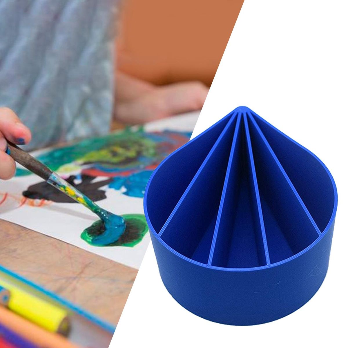 Pla Pour Cup Premium Split Cup  Drawing Accessories Gift Blue