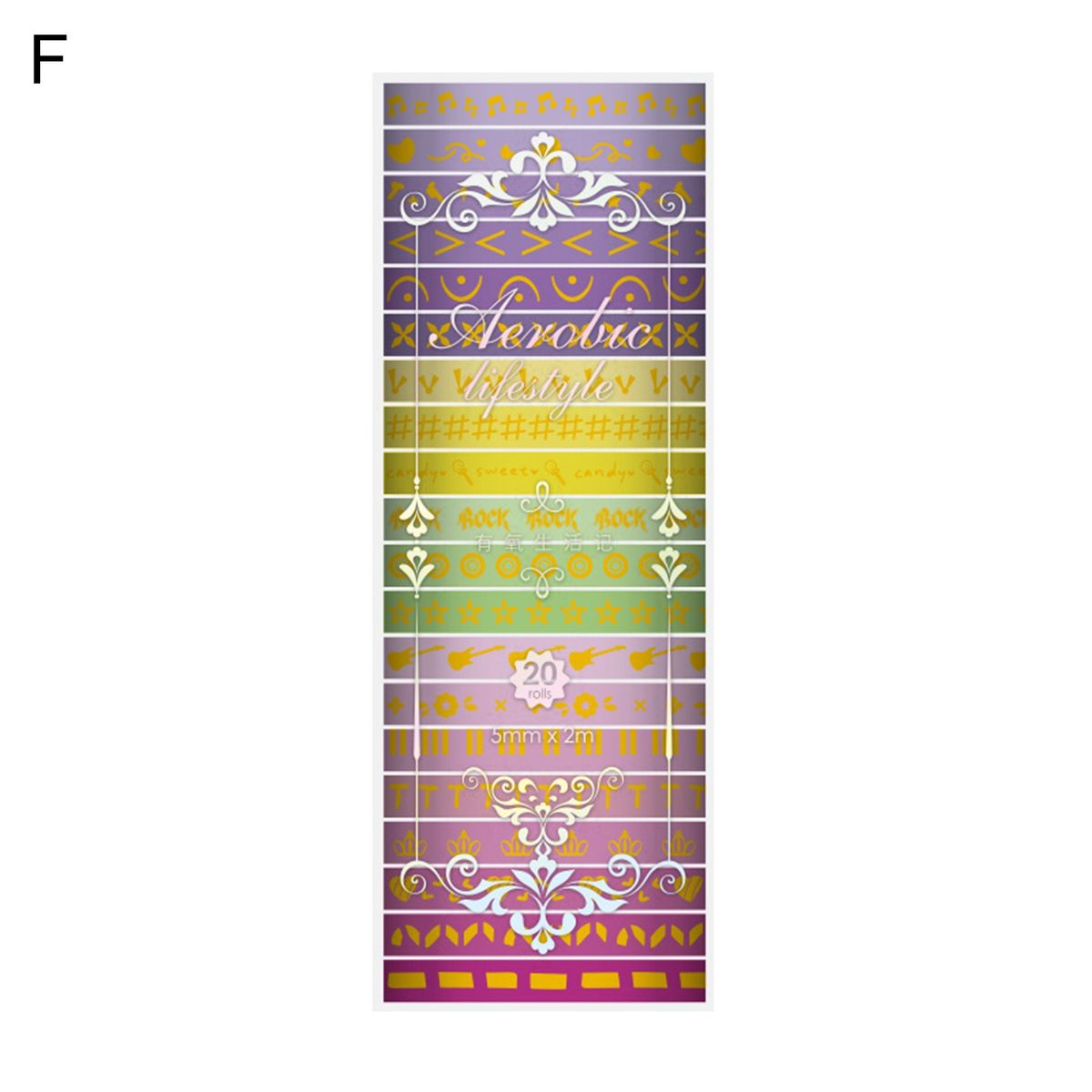 20 Rolls Decorative Washi Tape Photo Album Masking Tape F