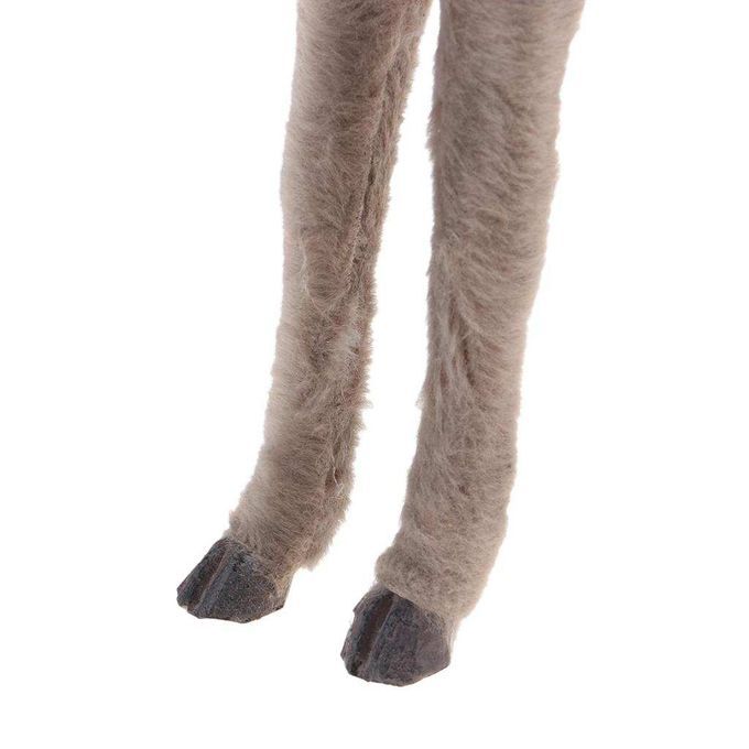 Simulation Christmas Elk Plush Reindeer Model Toy Grey Male Stand