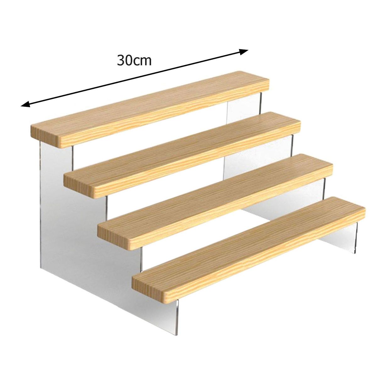 Multifunctional 4 Tier Acrylic Cupcake Display Stand For