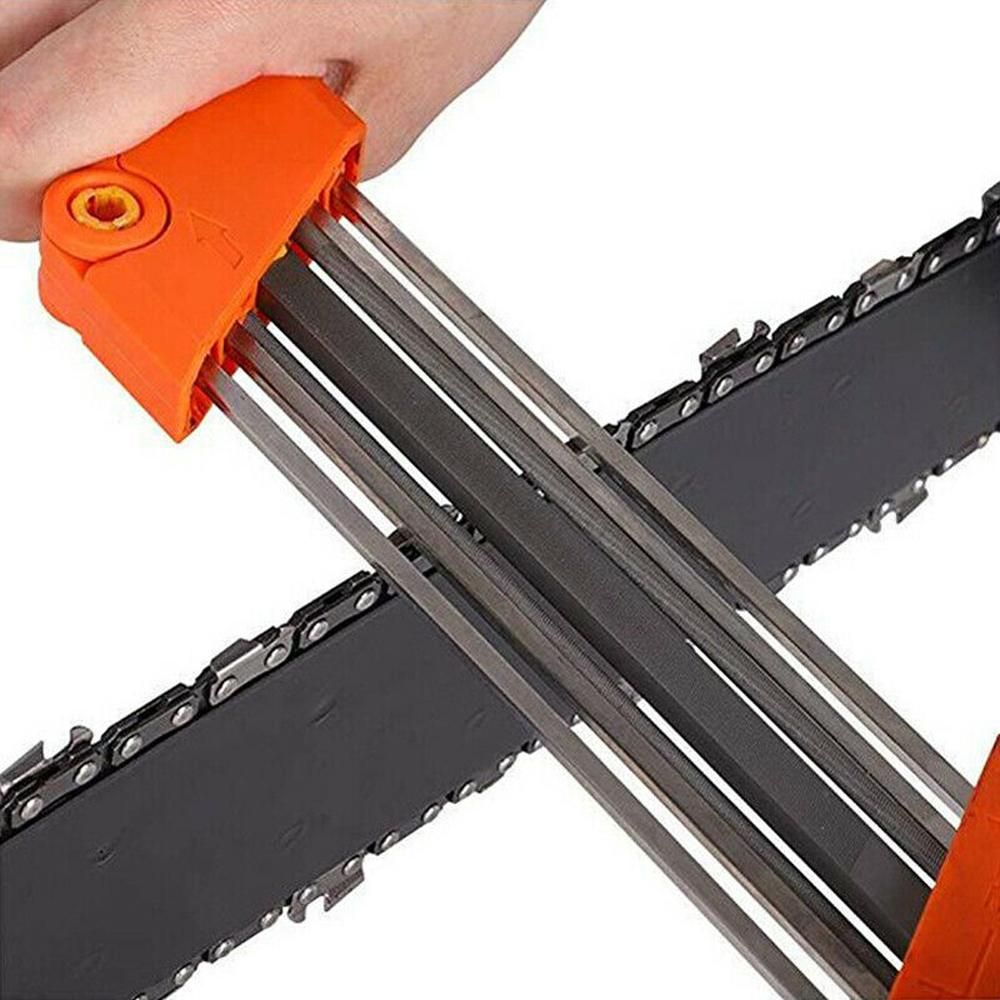 2in1 Chain Sharpener Chains Grinding Tool Manual Chainsaw Sharpener Fast Sharpen Grind Fits