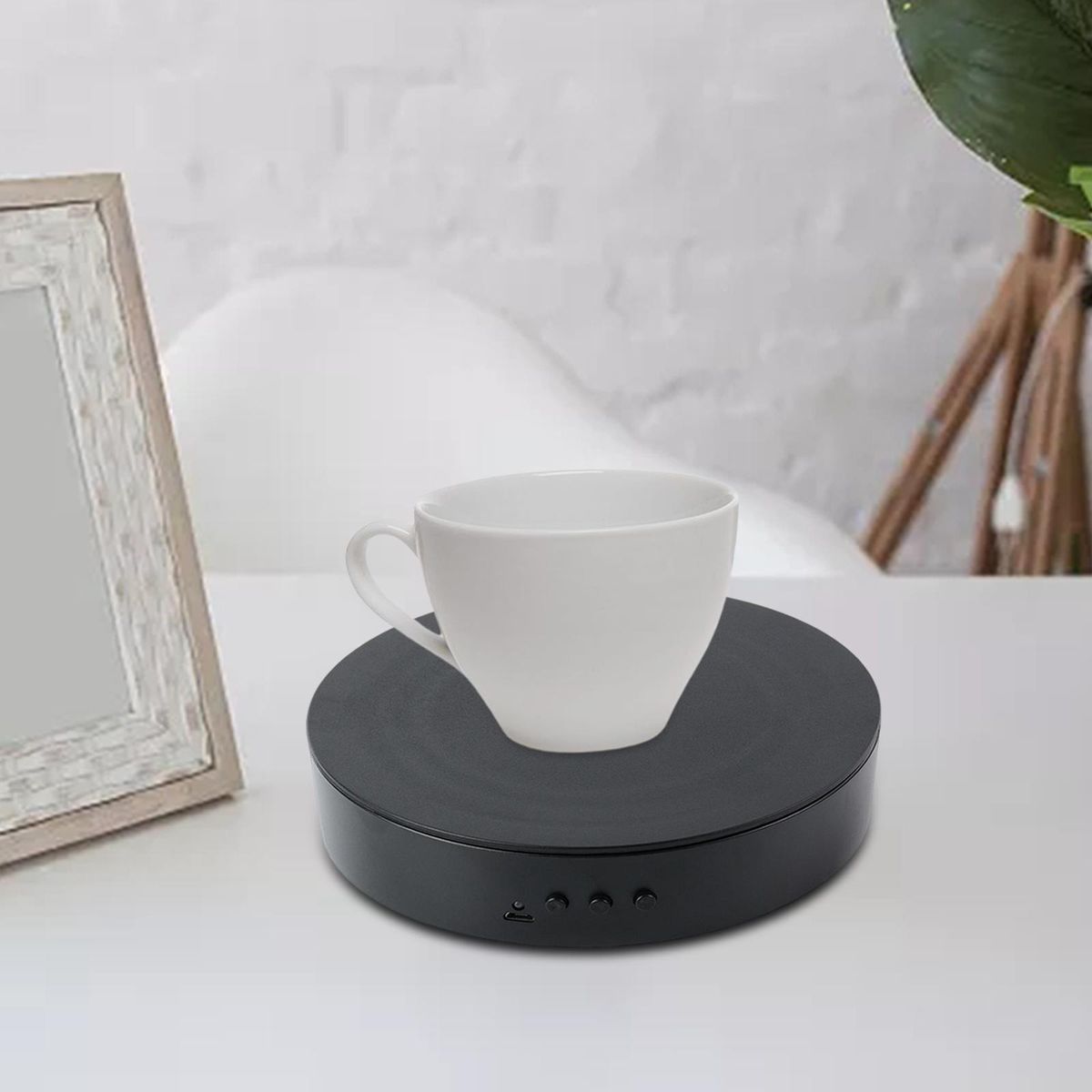 Rotating Display Stand 15cm For Cake 3D Models Photography Black