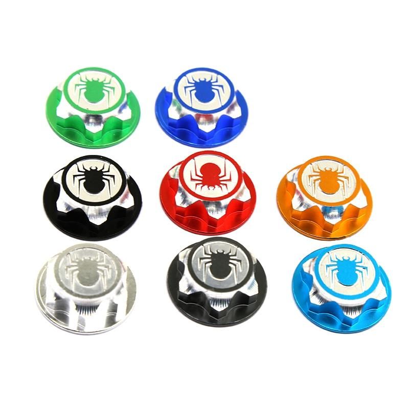 4Pcs Aluminium Wheel Hub Cover Antidust Cover 17mm HEX Nut