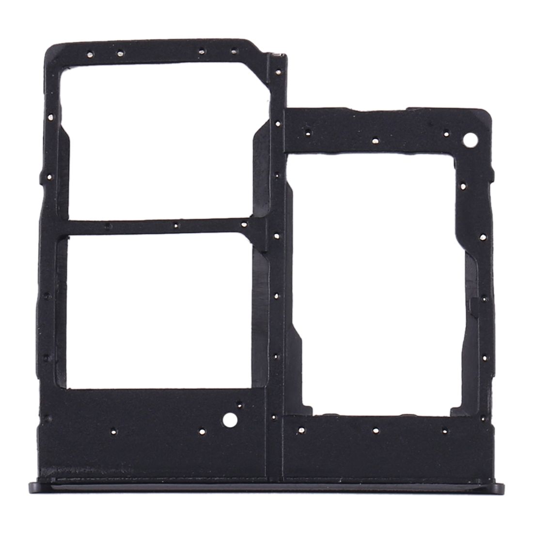 SIM Card Tray + SIM Card Tray + Micro SD Card Tray For Samsung Galaxy A20e (Black)