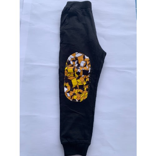 Joggers With African Print Patches