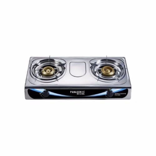 Deluxe Double Burner Stainless Gas Cooker