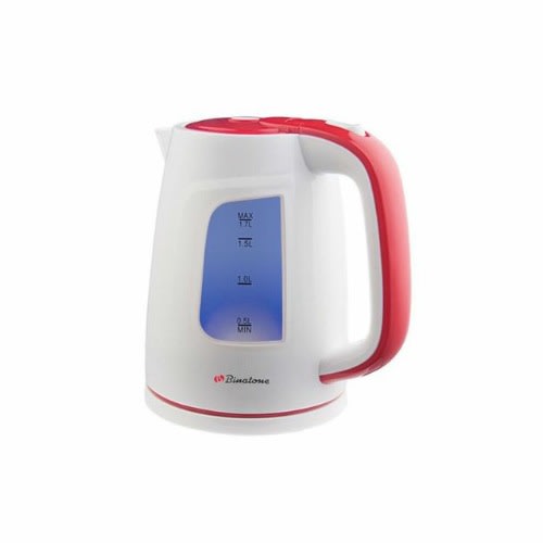 Electric Kettle - 1.7L - 1850-2200W - White & Red