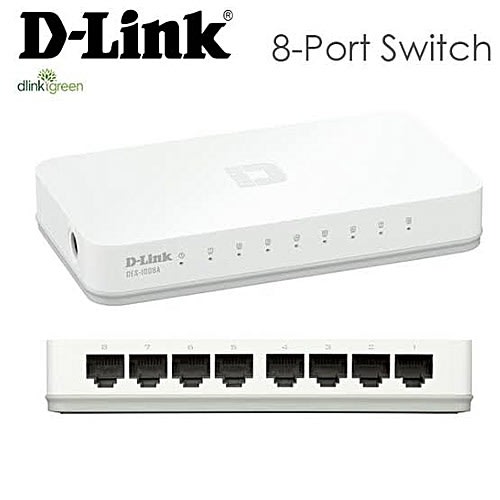 8-port Fast Ethernet Desktop Switch Des-1008a