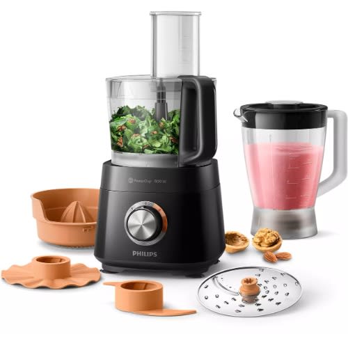 Viva Collection Compact Food Processor 2-in-1 Disc Citrus Press-hr7510/10 - 800W
