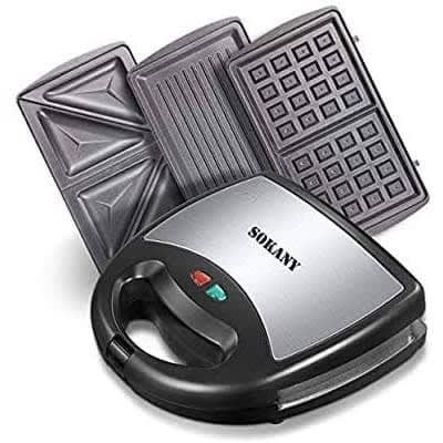3 In 1 Waffle Maker   Sandwich Maker - Bread Toaster