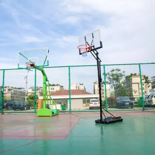10ft Adjustable Mobile Basketball Post
